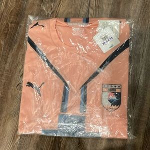 Puma pink dolphin soccer jersey